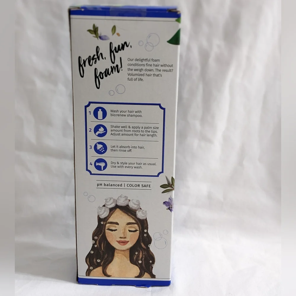 NEW Herbal Essences Bio: Renew Blue Ginger In The Shower Foam Conditioner, 6 oz.